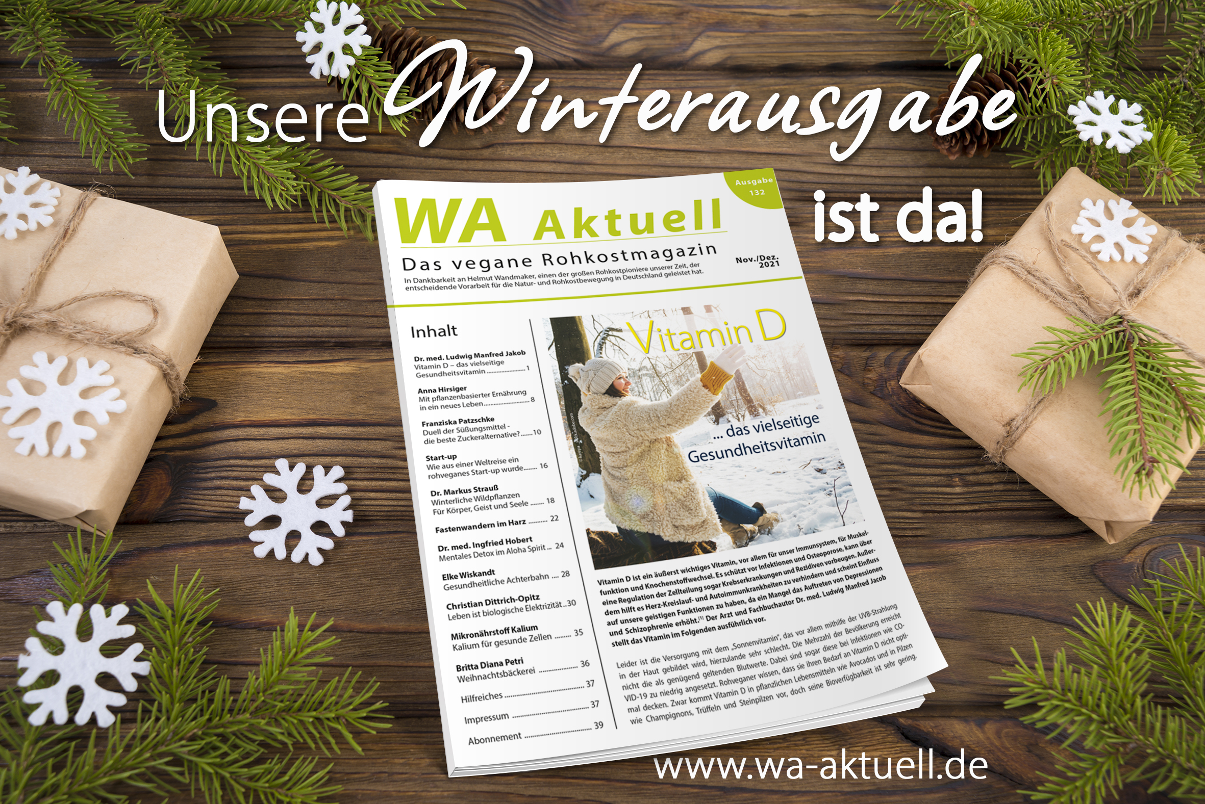 WA aktuell - das vegane Rohkostmagazin